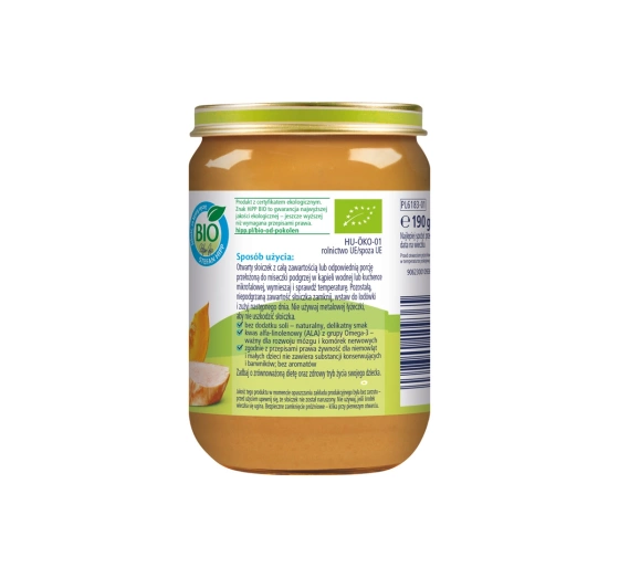 HiPP Bio Menü nach dem 5. Monat Kürbis mit Apfel und Pute 180g