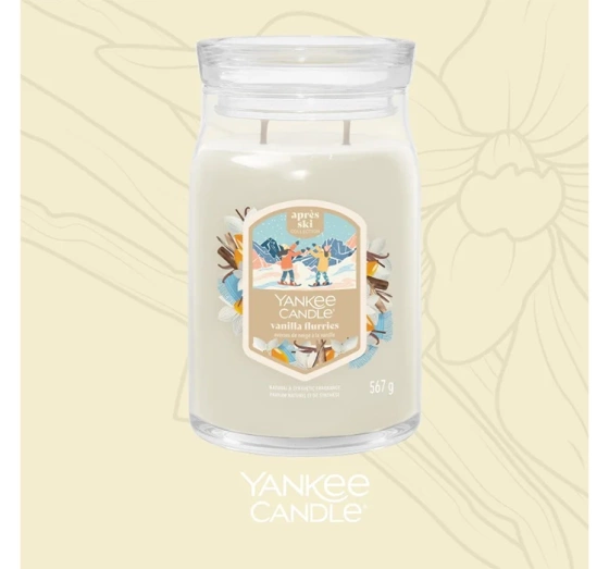 Yankee Candle Signature Apres Ski Große Duftkerze Vanilla Flurries 567 g