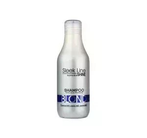 STAPIZ SLEEK LINE BLOND SHAMPOO MIT SEIDE FÜR BLONDES GRAUES UND BLONDIERTES HAAR 300ML