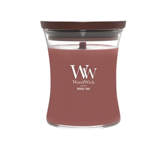 Kliknij na zdjęcie, aby je powiększyć Woodwick Medium Jar Candle Duftkerze Rouge Oud 275 g