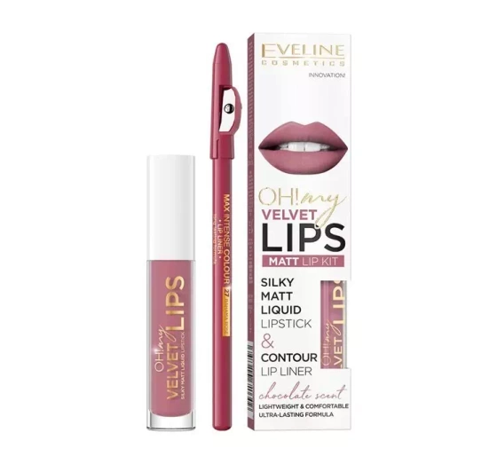 EVELINE OH! MY VELVET LIPS KIT LIPPEN-MAKE-UP-SET 13 BROWNIE BISCOTTI