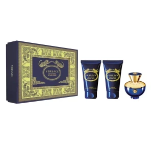 VERSACE DYLAN BLUE POUR FEMME EDP SPRAY 50ML + LOTION 50ML + DUSCHGEL 50ML SET