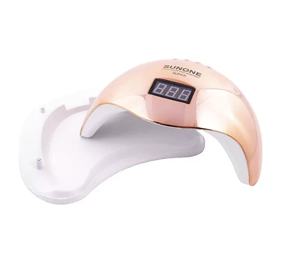 Kliknij na zdjęcie, aby je powiększyć SUNONE SUN 5 UV/LED LAMPE FÜR HYBRIDLACKE UND -GELE 48W GOLD