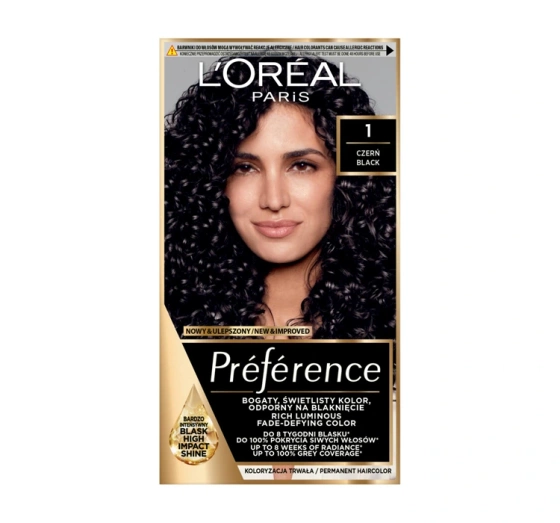 LOREAL PREFERENCE HAARFARBE 1 SCHWARZ