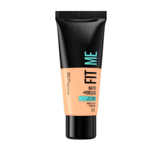 MAYBELLINE FIT ME! MATTE + PORELESS LIQUID FOUNDATION GRUNDIERUNG 124 SOFT SAND 30 ML