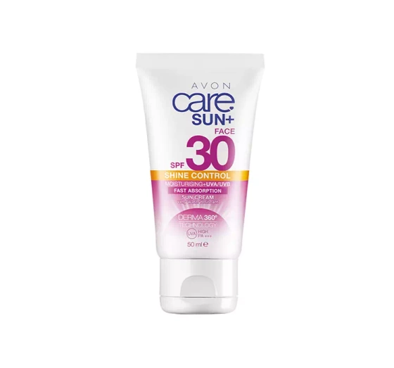 Kliknij na zdjęcie, aby je powiększyć AVON CARE SUN+ SHINE CONTROL SPF 30 MATTIERENDE GESICHTSCREME 50ML
