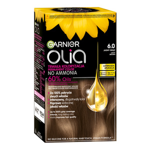 GARNIER OLIA PERMANENTE HAARFARBE OHNE AMMONIAK 6.0 HELLES BRAUN