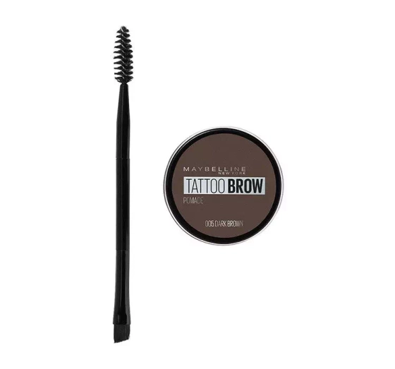Kliknij na zdjęcie, aby je powiększyć MAYBELLINE TATTOO BROW LASTING COLOR WATERPROOF POMADE 05 DARK BROWN