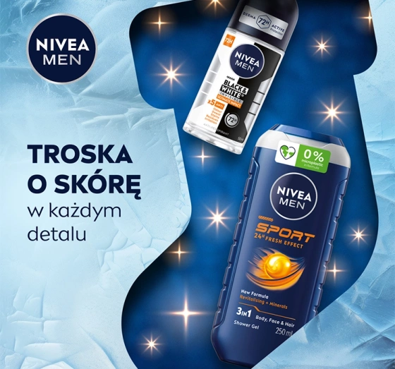 Kliknij na zdjęcie, aby je powiększyć NIVEA MEN Get Active Geschenkset für Männer Duschgel + Antitranspirant Roll-on