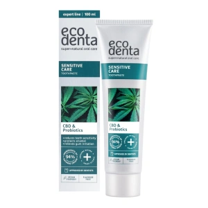 Ecodenta Sensitive Care Zahnpasta mit CBD und Probiotika 100 ml