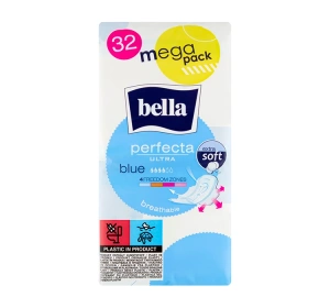Bella Perfecta Ultra Blue Binden mit Flügeln 32 Stück