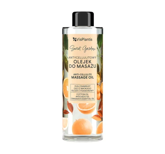 Kliknij na zdjęcie, aby je powiększyć VIS PLANTIS SECRET GARDEN ANTI CELLULITE MASSAGEÖL 200ML