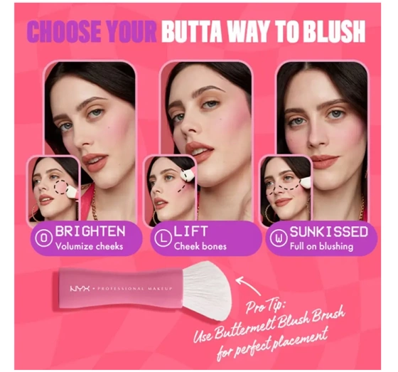 Kliknij na zdjęcie, aby je powiększyć NYX PROFESSIONAL MAKEUP BUTTERMELT WANGENROUGE IM KOMPAKT 09 FEELING BUTTA 5G