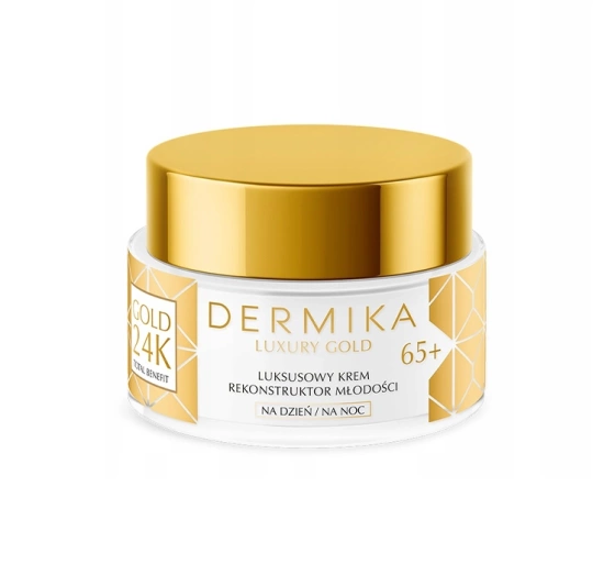 Dermika Luxury Gold 24K Gesichtscreme für reife Haut 65+ 50ml