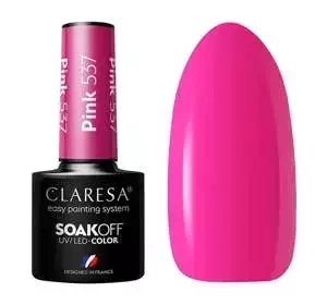 CLARESA SOAK OFF HYBRIDLACK PINK 537 5ML