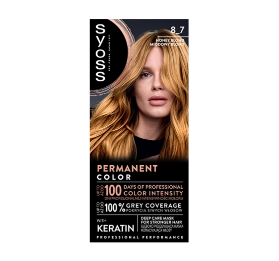 SYOSS PERMANENTE COLORATION HAARFARBE 8_7 HONIGBLOND