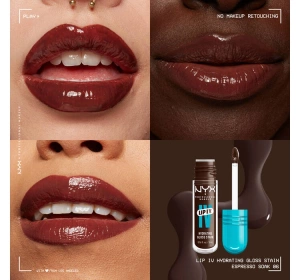 NYX Professional Makeup Lip IV Hydrating Gloss Serum Lip Gloss 06 Espresso Soak 5 ml