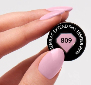 SEMILAC EXTEND 5 IN 1 BASIS LACK TOP 809 TENDER PINK 7 ML