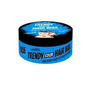 VENITA TRENDY COLOR HAIR WAX – FARB- UND STYLINGWACHS FÜR DAS HAAR, BLAU, 75 G