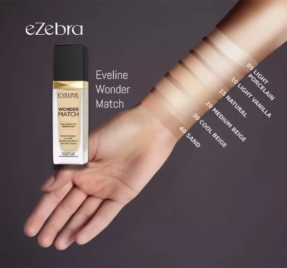 EVELINE WONDER MATCH GLÄTTENDE GRUNDIERUNG 40 SAND 30ML