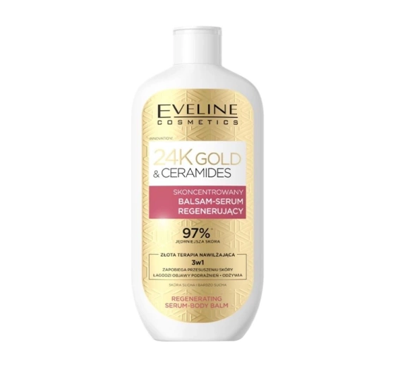 Eveline 24K Gold & Ceramides 3in1 Regenerierendes Körperbalsam-Serum 400 ml