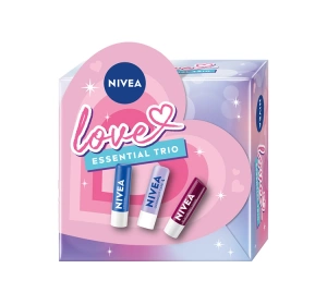 NIVEA Love Essential Trio Lippenpflege-Set 3 x 4,8 g