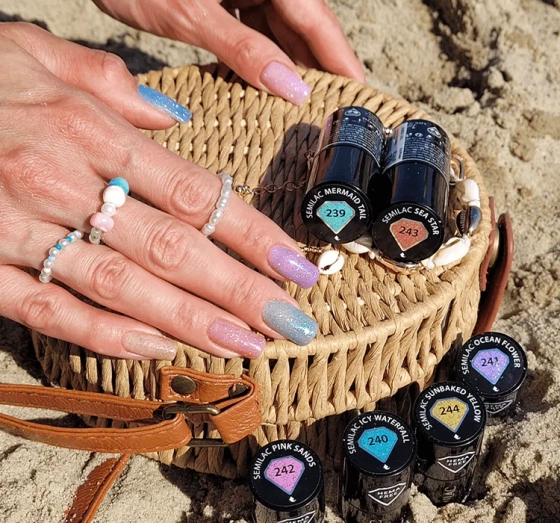 Semilac Sea Queen UV-Nagellack 244 Sunbaked Yellow 7ml