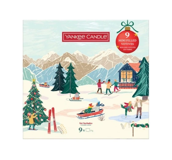 Kliknij na zdjęcie, aby je powiększyć Yankee Candle Apres Ski Mini-Kerzenset 9 x 37 g