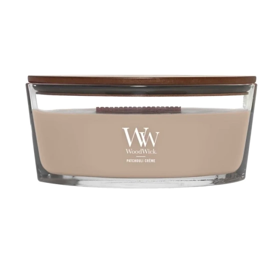 Kliknij na zdjęcie, aby je powiększyć Woodwick Elipse Jar Candle Duftkerze Patchouli Creme 453,6 g