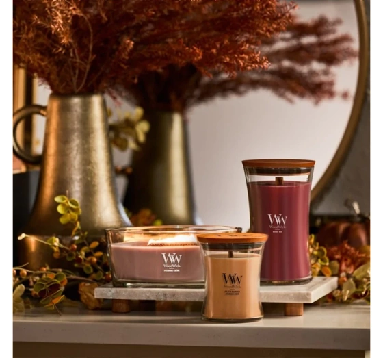 Kliknij na zdjęcie, aby je powiększyć Woodwick Elipse Jar Candle Duftkerze Patchouli Creme 453,6 g