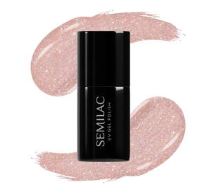 SEMILAC EXTEND 5 IN 1 BASIS LACK TOP 804 GLITTER SOFT BEIGE 7 ML