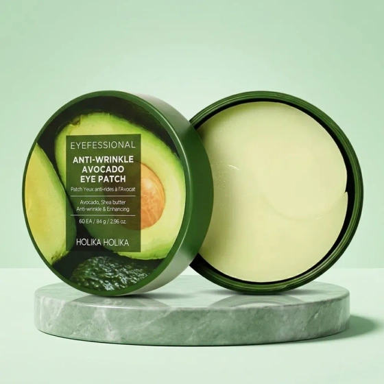 Holika Holika Eyefessional Anti-Wrinkle Eye Patch Hydrogel-Augenpads Avocado 84 g