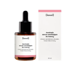 IOSSI FEUCHTIGKEITSSPENDENDES GESICHTSSERUM MIT AVOCADO SANDELHOLZ UND HYALURONSÄURE 30ML