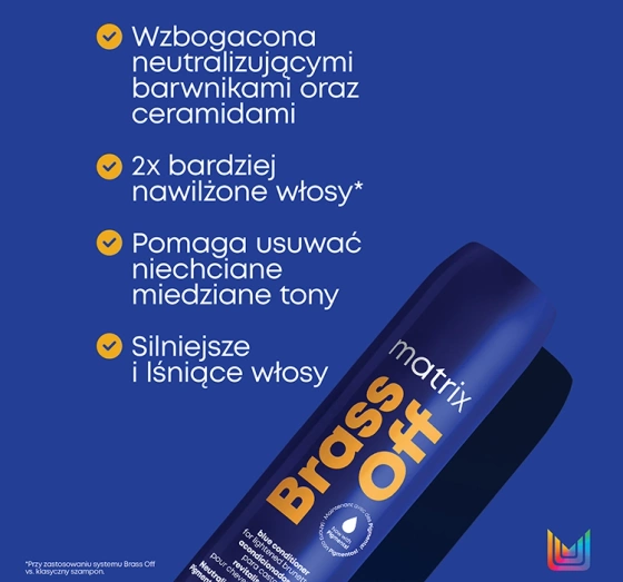 Kliknij na zdjęcie, aby je powiększyć MATRIX TOTAL RESULTS BRASS OFF CONDITIONER 300ML