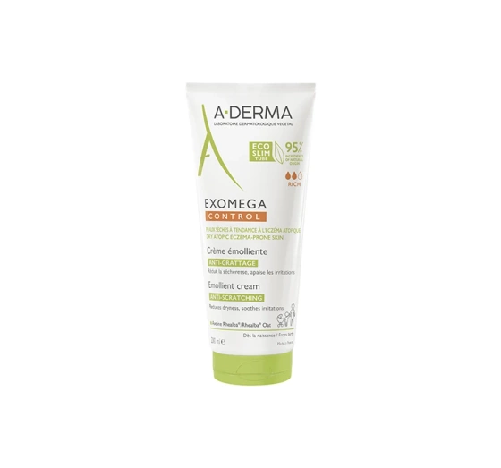 A-Derma Exomega Control lindernde Creme gegen Kratzen 200ml