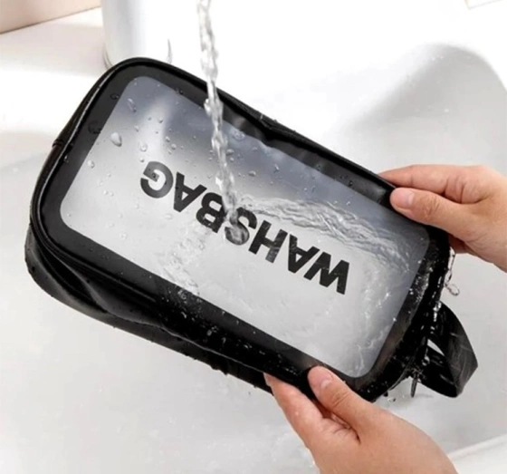 WASH BAG SET BLACK 3 KOSMETIKTASCHEN SET SCHWARZ