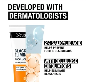 Neutrogena Blackhead Eliminating Face Scrub 2% Salicylic Acid Gesichtspeeling mit Salicylsäure 150 ml