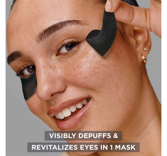 Kliknij na zdjęcie, aby je powiększyć GARNIER SKIN NATURALS CHARCOAL CAFFEINE AUGENPADS 5G