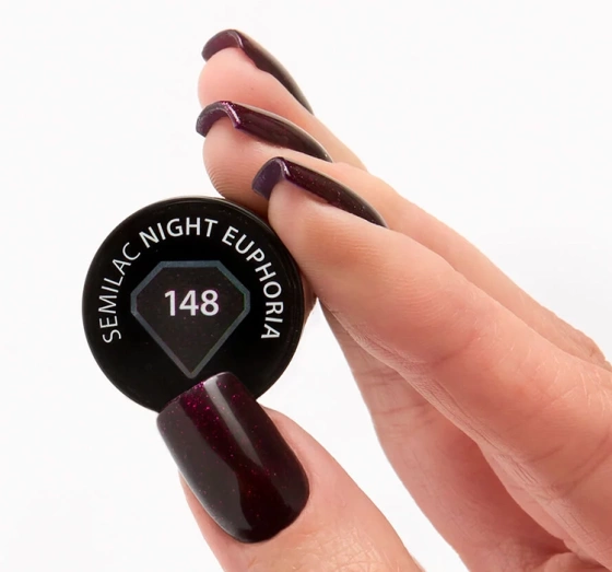 Kliknij na zdjęcie, aby je powiększyć SEMILAC UV HYBRID NAGELLACK NIGHT EUPHORIA 148