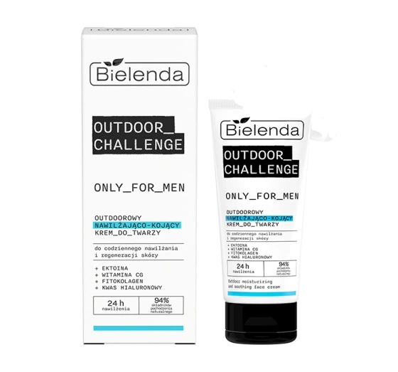Kliknij na zdjęcie, aby je powiększyć Bielenda Only For Men Outdoor Challenge Feuchtigkeitsspendende Beruhigungscreme für Gesicht 50ml