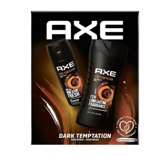 Kliknij na zdjęcie, aby je powiększyć AXE DARK TEMPTATION GESCHENKSET FÜR MÄNNER GEL + DEODORANT