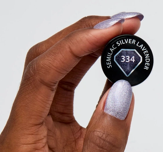 SEMILAC HYBRIDLACK MAGNETIC GLOW CAT EYE 334 SILVER LAVENDER 7ML