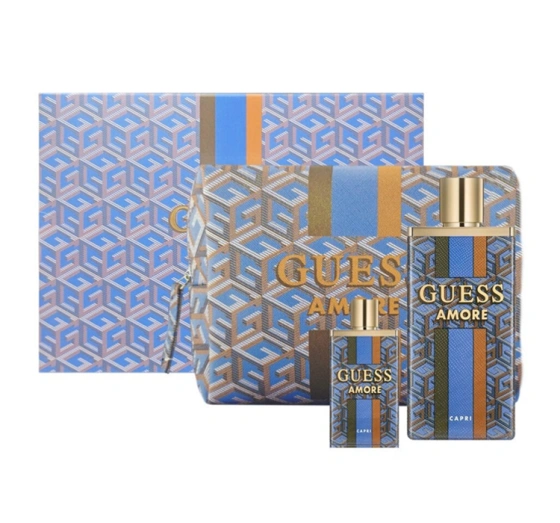 Guess Guess Amore Eau de Toilette Spray 100 ml + 7,5 ml + Kosmetiktasche