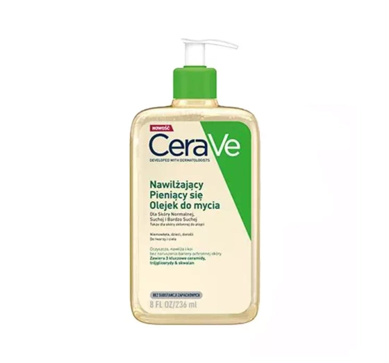Kliknij na zdjęcie, aby je powiększyć CERAVE FEUCHTIGKEITSSPENDENDES REINIGUNGSÖL FÜR GESICHT UND KÖRPER 236ML