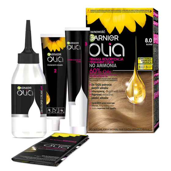 GARNIER OLIA PERMANENTE HAARFARBE OHNE AMMONIAK 8.0 BLOND