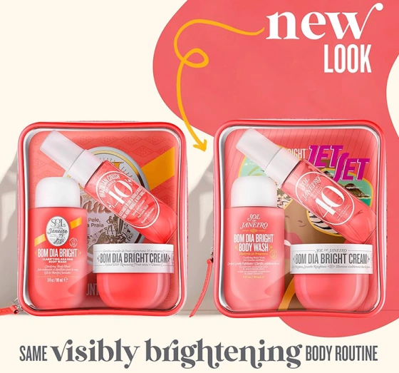 Sol de Janeiro Bom Dia Bright Jet Set Duschgel 90ml + Körpercreme 50ml + Spray 30ml