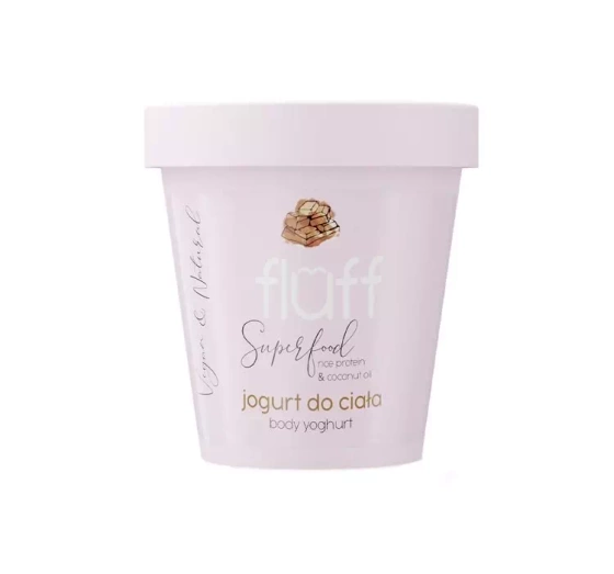 FLUFF TIEF FEUCHTIGKEITSSPENDENDES KÖRPERJOGHURT SCHOKOLADE MANDELN 180ML