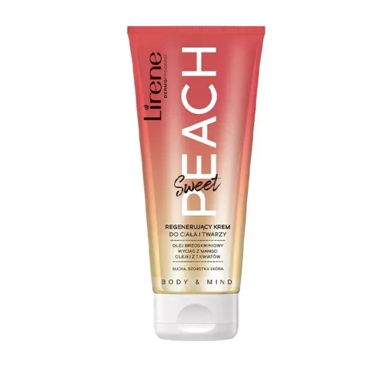 LIRENE BODY & MIND REGENERIERENDE KÖRPER- UND GESICHTSCREME SWEET PEACH 200ML
