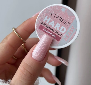 Claresa Hard & Easy Aufbaugel für Nägel Milky Pink 45 g