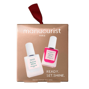 Manucurist „Tiny but Shiny“ – Set mit Mini-Pflegenagellacken „Active“